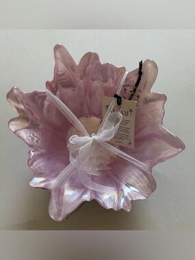AKCAM Candy Flower Dish Bowl Pink Blue Yellow Green Pastel New Made in Turkey